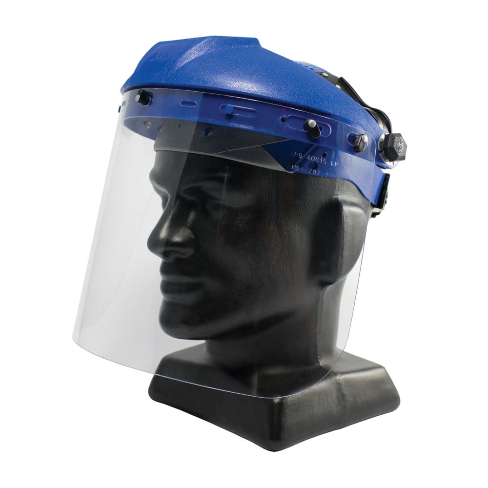 Bouton Optical Safety Visor,Clear Polycarbonate 251-01-5201 Pack of 3