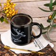 thumbnail image 4 of Reindeer Coffee Mug Perfect Reindeer Lover Gifts Cute Reindeer Coffee Mugs Present Mug Gifts On Birthday Halloween Christmas 11 Oz,Black, 4 of 8