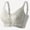Gray, variant on Bralette for Women, Full Coverage Supportive Bra Plunge V Neck Wirefree Bra Plunge V Neck No Underwire Beach Plunge V Neck Low Cut Bra Criss Cross Back Supportive Bra, Gray 34