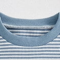 thumbnail image 3 of Kaprioy Toddler Boys Summer Clothes Short Sleeve Waffle Embroidery Striped T-Shirt Shorts 2Pcs Clothes Set 6 12 18 Months 2 3 4 5 T, 3 of 6