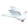 thumbnail image 2 of Yesbay Simulation Pigeon Vivid 3D Eyes Sequins Design Realistic Looking Adorable Appearance Decorative Foam Artificial Bird Pigeon Wedding Party Desktop Statue for Home, 2 of 7