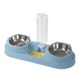 thumbnail image 1 of Cuenco para gatos y mascotas, dispensador automático de agua, cuenco antidetonante para comida de perros, cuenco doble para alimentación, cuenco para el cuello para gatos y mascotas, 1 of 6