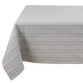 thumbnail image 2 of Fennco Styles Modern Stitched Line Tablecloth 65" W x 160" L - Grey Woven Table Cover for Home Décor, Dining Table, Banquet, Family Gathering, Holiday and Special Occasion, 2 of 3