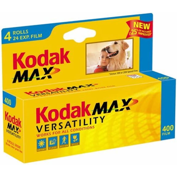 Kodak GC135-24-4H Gold Max 400 Speed 24 Exposure 35mm Film - 4 Pack