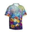 thumbnail image 2 of Easygdp Spring Flower Seasonal Men's Hawaiian Shirts Print Lapel Short Sleeve for Beach, vacation, party, casual occasions - Small, 2 of 9