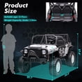 thumbnail image 2 of Sakiyr 2 Seater Ride On Truck Car, 24V Battery Powered Electric Vehicle Toy with Remote Control, 19" Extra Wide Seat, 2 Motors, Led Lights, Music, Enhanced Suspension, 2 of 7