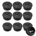thumbnail image 1 of EcoNesxp Inch Flexible Rubber Grommet Cable Wire Loop Wire Hole Cover Cable Grommet for Office Computer Desk Wire Organizer Individually Installed Desk Grommet Black, 1 of 5