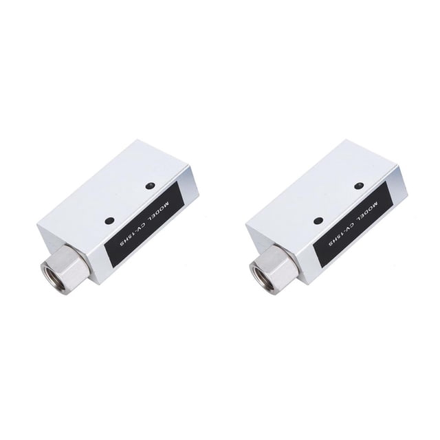 Ruiboury Pneumatic Air Exhaust Vacuum Generator Ejector with Compact Aluminum Alloy Pressure Equipment Precision white 2Set