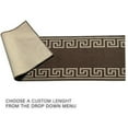 thumbnail image 3 of Runner Rug for Hallway Greek Key Design Brown Color 26 Inch or 31 Inch Wide by Your Length Choice Slip Resistant Rubber Backing Stain Resistant Pile Stair Runner, 3 of 6
