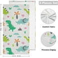 thumbnail image 2 of GZHJMY Dinosaur Soft Hand Towels, 2 Pcs Absorbent Bath Towel Decorative Fingertip Towels for Bathroom Gym Spa Hotel Beach Swimming Pool,14.4"x 28.3", 2 of 7