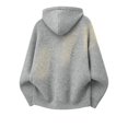 thumbnail image 4 of Babcutegg Mens Zip Up Hooded Knit Cardigan Sweater Loose Fit Long Sleeve Thermal Casual Sweaters for Winter Size L, 4 of 5