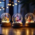 thumbnail image 3 of Objetos decorativos siempre brillantes de la aduana de la nieve de la bola de cristal del regalo de la Navidad para los niños, 3 of 4