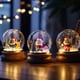 thumbnail image 3 of Objetos decorativos siempre brillantes de la aduana de la nieve de la bola de cristal del regalo de la Navidad para los niños, 3 of 4