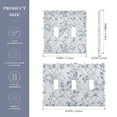 thumbnail image 3 of Dailycode Light Switch Plate Covers 3 Gang Wall Plate Plastics Outlet Covers for Kitchen Home Office Decor Elegant Vintage Flower Plant, 3 of 8