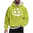 thumbnail image 2 of Sudadera con capucha de Halloween para hombre, informal, de moda, con cuello redondo, estampado, manga larga, blusa de poliéster, 2 of 5
