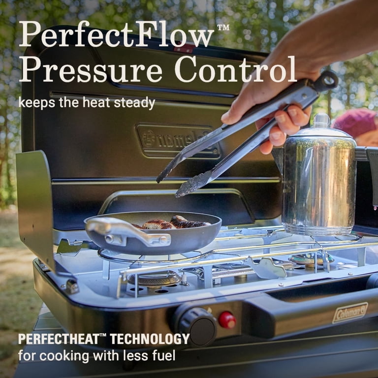 Coleman Classic 3 Burner Camping Stove with WindBlock Protection