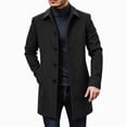 thumbnail image 6 of LONKITO Mens Peacoat Long Jackets Relaxed Fit Outerwear Coats with Pockets for Fall Winter Clothes, 6 of 7