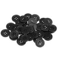 thumbnail image 1 of Unique Bargains Black Resin Round 4-Hole Sewing Buttons (100 Pack), 1 of 5