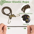 thumbnail image 4 of Uxcell Bungee Cords with Hooks, (10 Inch, Black)(12 Pcs), Adjustable Rubber Stretchy Cords Heavy Duty Elastic Bungee Cord for Luggage Roof Rack Hang Outdoor Tent Tarp, 4 of 6