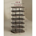 thumbnail image 4 of 7-Tier Rotating Shoe Rack, 360° Spinning Shoe Organizer Tower for 28-35 Pairs, Sturdy Shoe Shelf for Entryway, 4 of 6