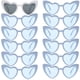 thumbnail image 1 of 12 Pares de Gafas de Sol en Forma de Corazón para Despedida de Soltera Loanzeg, 1 of 8
