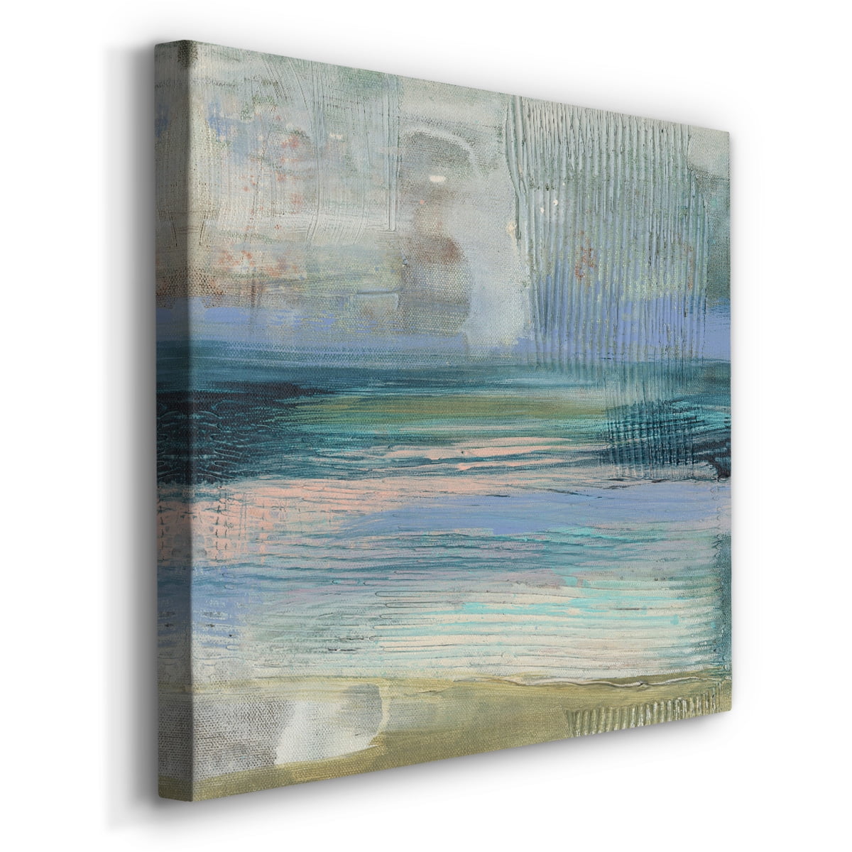 Wexford Home Textured Coastline I-Premium Gallery Wrapped Canvas, 32" x 32" - Ready to Hang