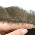 thumbnail image 3 of LYRICALHAIR Toupee for Men Hairpiece Indian Human Hair Replacement System Full Poly Hair Units for Man PU Injected Male Wig Hair Prosthesis, 3 of 5