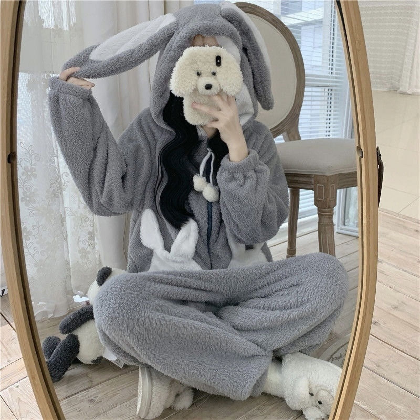 Rabbit hooded night suit hotsell
