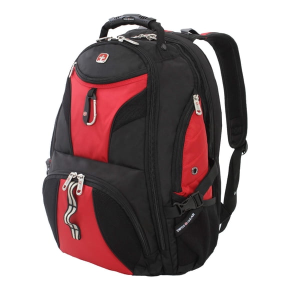 Mochila para portátil SwissGear 1900 Scansmart TSA 17 pulgadas negro/roja