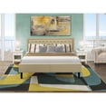 thumbnail image 2 of East West Furniture KD16K-2GA0C 3 Piece Bed Set - King Bed Dark Khaki Headboard with 2 Mid Century Nightstand - Black Finish Legs, 2 of 8