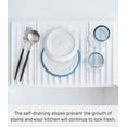 thumbnail image 5 of Yamazaki Home Folding Dish Drainer Mat and Trivet, White, Silicone, Collapsible, No Assembly, 5 of 7