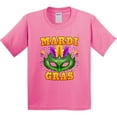 thumbnail image 3 of Inktastic Mardi Gras with Green Masquerade Mask Youth T-Shirt, 3 of 5