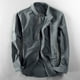 thumbnail image 1 of pstuiky Camisas casuales de manga larga para hombre, Camisa deportiva de manga corta con solapa y cremallera a rayas para hombre Tops de talla grande para hombre xxxl, 1 of 5