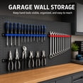 thumbnail image 4 of PurePick 6 Piece Screwdriver Organizer and Wrench Organizer, Tool Holder Rail with Clips for Tool Box, Wall Mount and Garage Storage, 4 of 6
