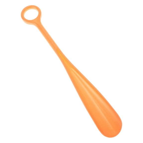 Unique Bargains 1 Pc Big Ring Hangable Shoe Horn for Shoe 11.61"x1.65" Orange