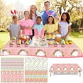 thumbnail image 2 of YMARPT Easter Tablecloth, 53.9x107.8inch Easter Table Cover, Disposable Easter Egg Plastic Tablecloth, Colorful Rectangle Easter Table Cover for Easter Spring Holiday Party Supplies, 2 of 6