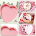 thumbnail image 3 of Molde para pasteles redondo en forma de corazón, molde para hornear de silicona, juego de moldes para pasteles antiadherentes, adecuado para tarta de queso y pastel de brownie., 3 of 5
