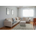 thumbnail image 2 of Silver Grid Hand-Tufted Bamboo Silk Rug, 2 of 6