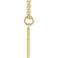 thumbnail image 2 of 14k Yellow Gold Letter Name Personalized Monogram Initial H 9.2x7.1mm 18 Inch Polished Initial Necklace Pendant Necklace, 2 of 2