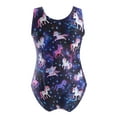 thumbnail image 2 of YONGHS Kids Girls One-Piece Leopard Printed Leotard Ballet Dance Gymnastics Bodysuit, 2 of 7