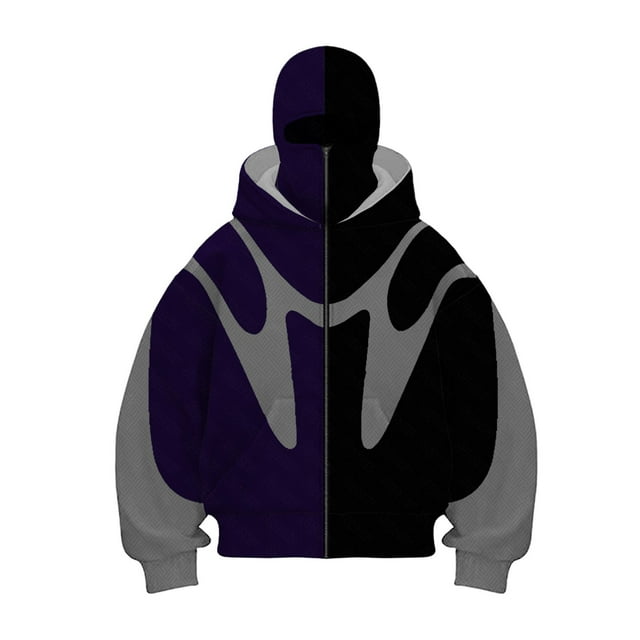 MHFRRA Sudadera con Capucha y Cremallera Moderna para Hombre, Diseño Elegante de Dos Capas, Ropa Deportiva Informal para Uso Diario En Primavera, Otoño E Invierno Azul oscuro