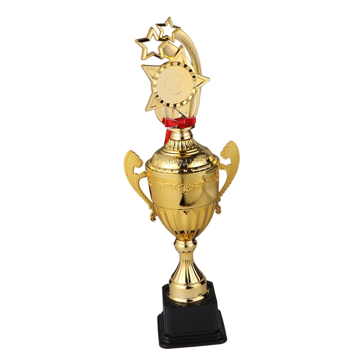 LABSERRON 1Pcs Award Trophies Golden Metal Star For Students And Employees 46x0.7In