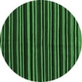 thumbnail image 1 of Ahgly Company Indoor Round Abstract Emerald Green Contemporary Area Rugs, 8' Round, 1 of 4
