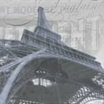 thumbnail image 2 of Stimson, Diane 26x26 Black Ornate Wood Framed with Double Matting Museum Art Print Titled - Saumur Eiffel, 2 of 4
