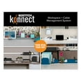 thumbnail image 7 of KONNECT DESK ORGANIZER AND CABLE MANAGEMENT NINE-PIECE KIT, PLASTIC, BLUE | Bundle of 2, 7 of 7