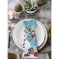 thumbnail image 2 of Dark Blue Snowman Christmas Cloth Napkins Set of 8 Reusable Dinner Napkins, Gifts Xmas Tree Winter Snowflake Cocktail Napkin Washable Table Napkins for Wedding/Holiday Party/Baby Shower 20"x20", 2 of 7
