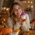thumbnail image 4 of Halloween Ghost Scented Candle Freesia Pumpkin Ghost Wax Candle 2.44x2.99 Inch Cute Spooky Home Table Decor Holiday Gift, 4 of 8