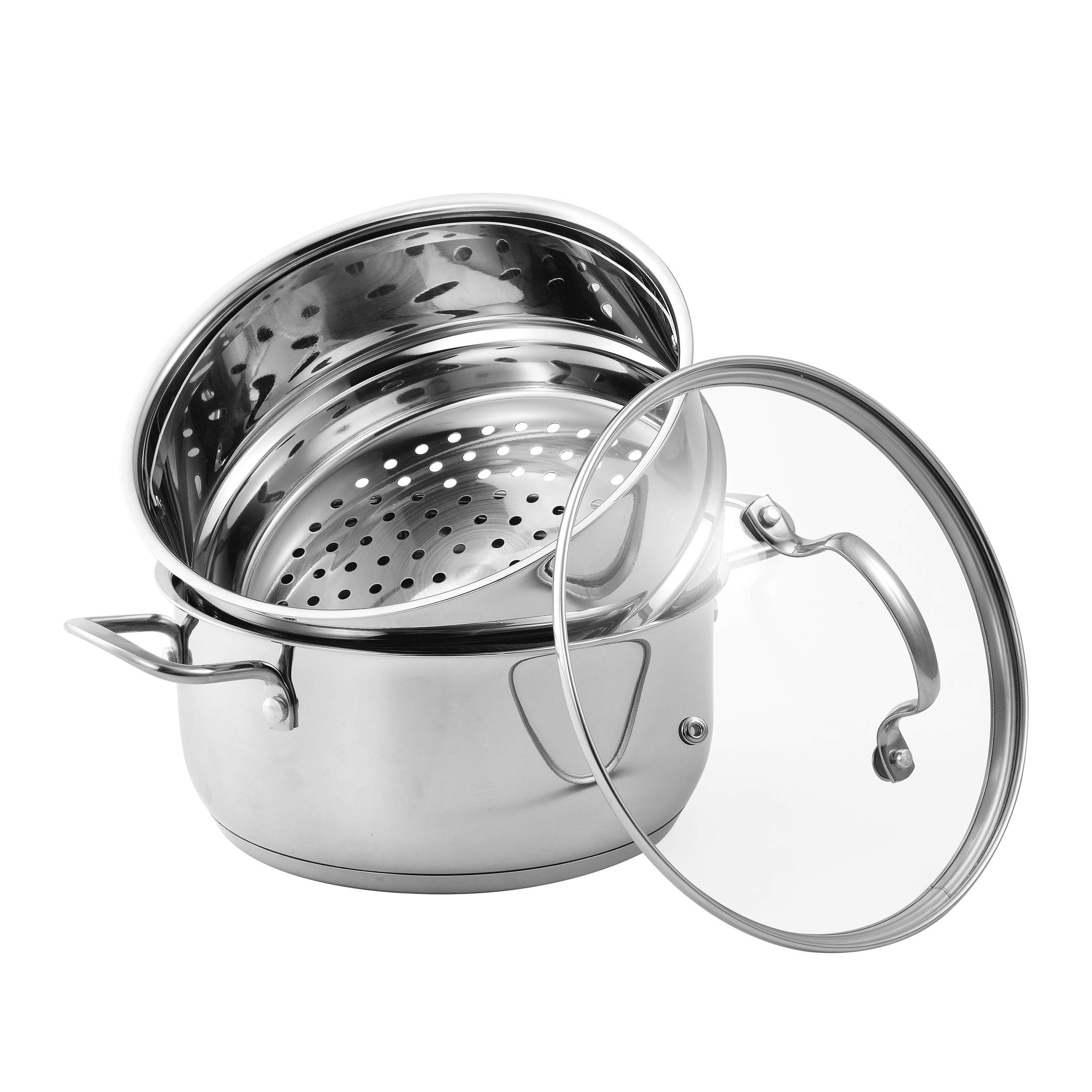 Bergner Ailantic Series Stainless Steel 2-qt Saucepan with Lid