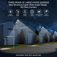 thumbnail image 4 of 2 Pack Solar Street Lights, 6000LM Wide Angle Solar Street Lights Outdoor Waterproof, Super Bright Motion Sensor Solar Flood Lights, Dusk to Dawn, 4 of 6