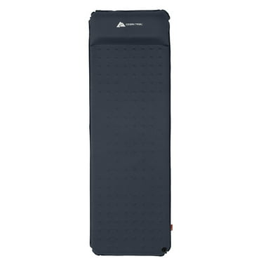 Ozark Trail Self-Inflating Camp Pad with Pillow - Grey, Adult, 78" L x 25" W x 2" H